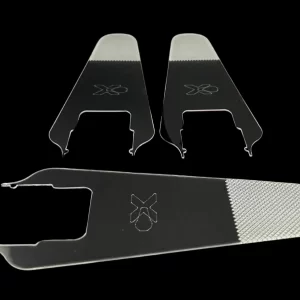 Three medium reflectors for the Xactlite tool, featuring clear construction with textured tips for enhanced functionality.