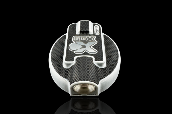 XactLite Pro tint light shown with custom lens for uniform backlighting